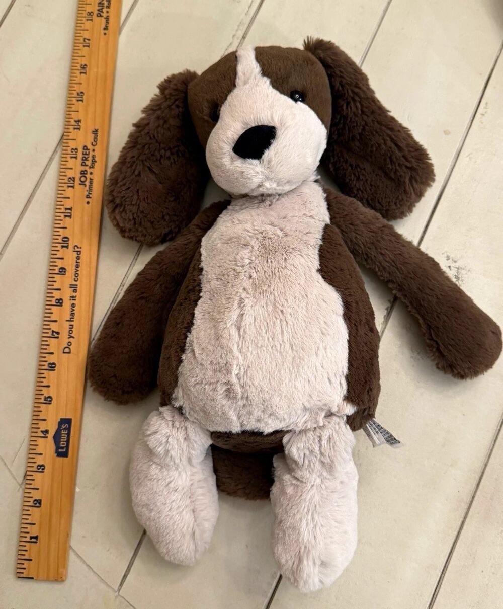 Jellycat Bashful Spaniel Puppy Plush Stuffed Animal Brown & Cream Small